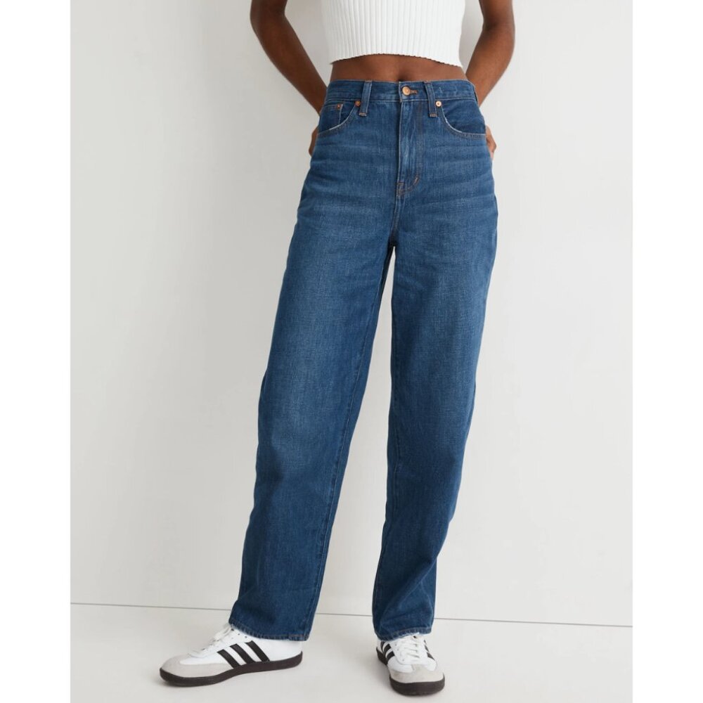 Madewell Baggy Straight Jeans Medium Blue Wash NWOT
